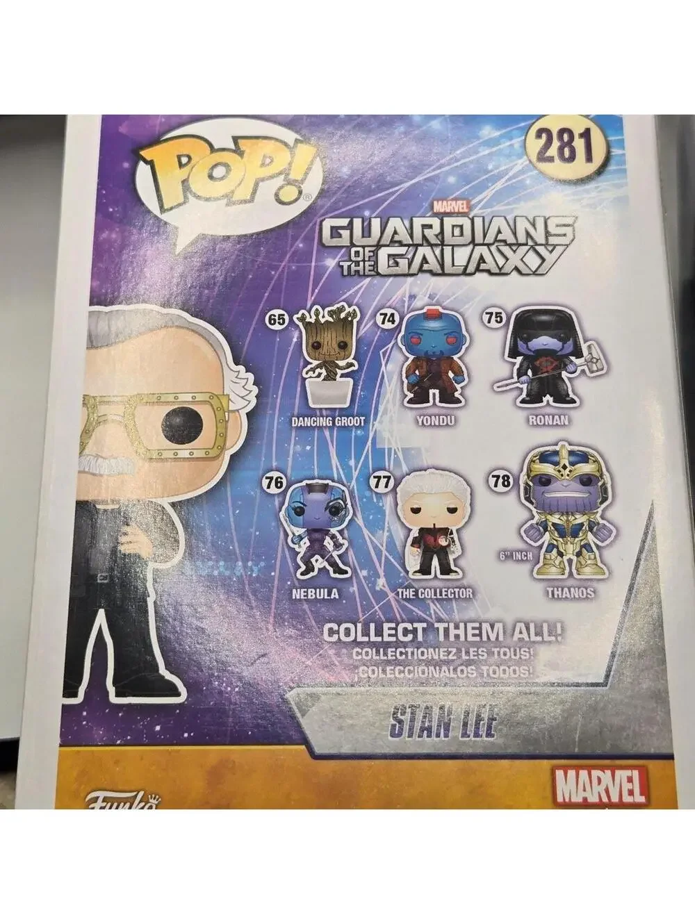 Lot of 5 Funko Pop Marvel Vinyl Figures: Including Stan Lee Exclusive